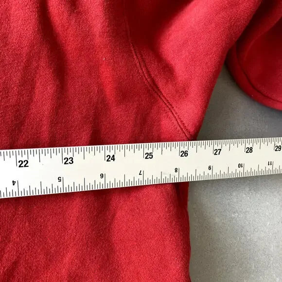 Vintage Reebok Sweatshirt Mens XXL red Hoodie Logo 00s Old Stock‎ Y2k pullover